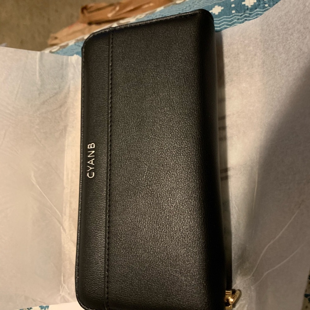 Black Cyano Leather Wallet